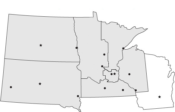Ryan Company Regional Rep Map